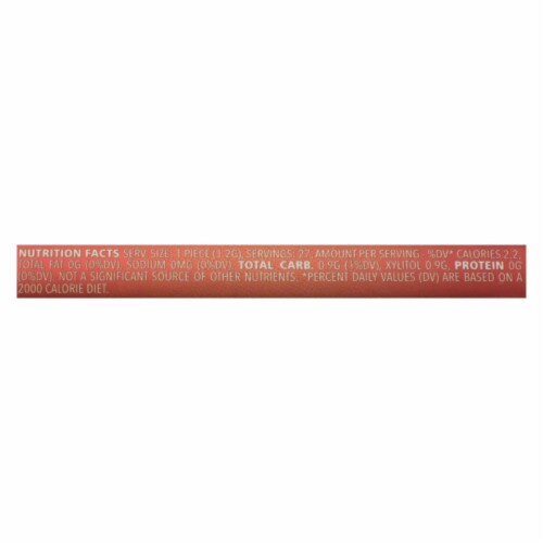 Spry® Natural Cinnamon Gum Perspective: back