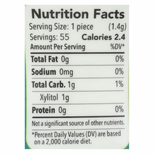 Spry Xylitol Gum - Stronger Longer Wintergreen - Case Of 6 - 55 Count Perspective: back