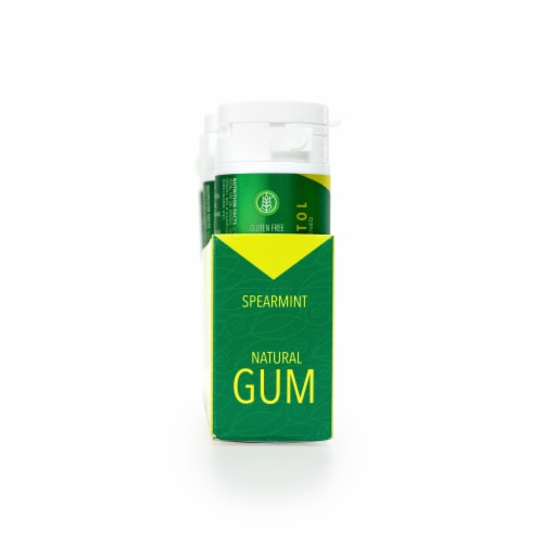 Spry Natural Spearmint Gum Perspective: back