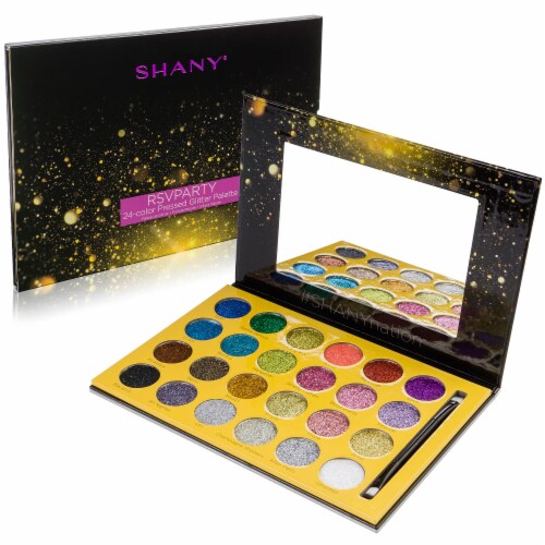SHANY RSVParty 24-Color Glitter Makeup Palette Perspective: back