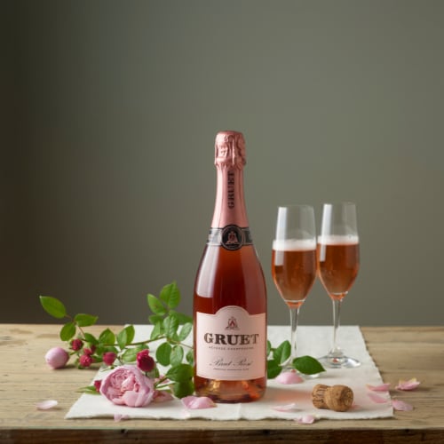 Gruet Brut Rose Perspective: back