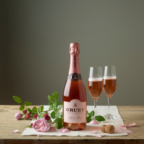 Gruet Brut Rose France Sparkling Wine Perspective: back