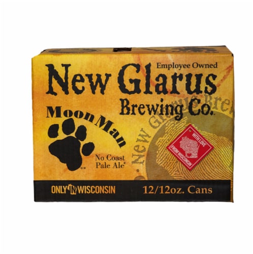 New Glarus Brewing Co® Moon Man No Coast Pale Ale® Perspective: back