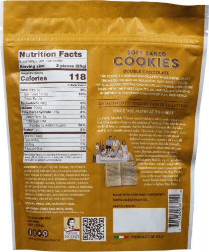 Matilde Vicenzi Double Chocolate Soft Baked Cookies Perspective: back
