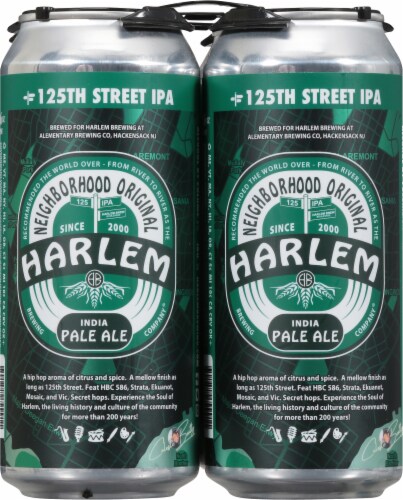 Harlem Brewing Company IPA Harlem Style Beer Perspective: back