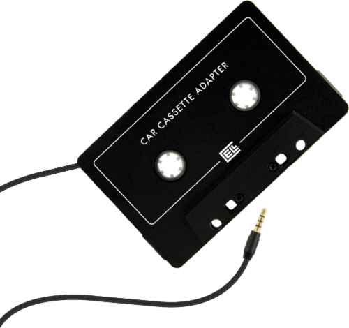 ZGear 3.5mm Audio Cassette Adapter - Black Perspective: back