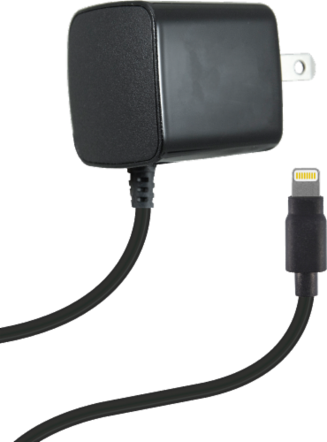 ZGear Lightning Cable Wall Charger - Black Perspective: back