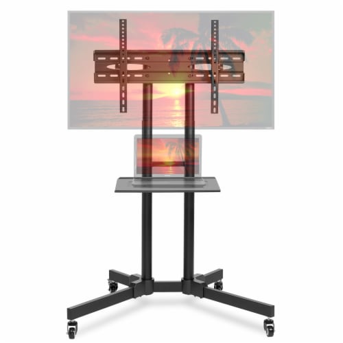 Mobile Stand with Wheels for 32-65 TV by Mount Factory Perspective: back