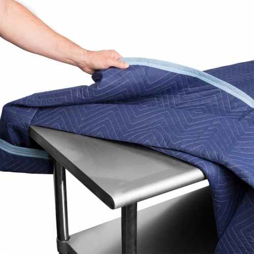 12-Pack, 80 x72 Moving & Packing Blankets - Royal Blue by Sure-Max Perspective: back