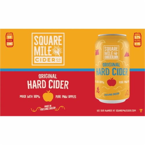 Square Mile Cider Co. Original Hard Cider Perspective: back