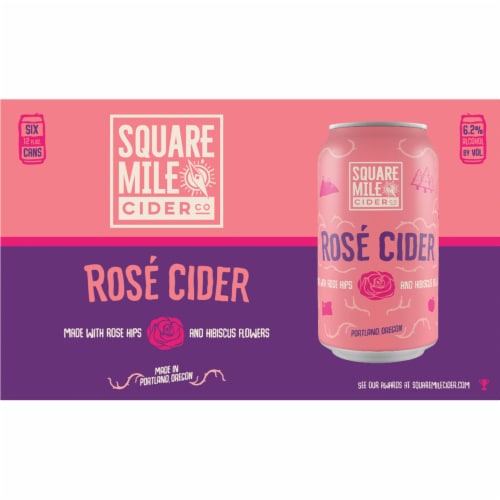Square Mile Cider Co. Rose Cider Perspective: back