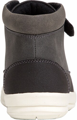 Deer Stags Niles High-Top Boys' Boots - Black/Gray Perspective: back