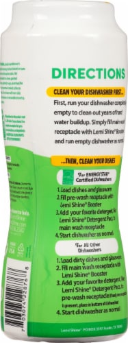 Lemi Shine Fresh Lemon Scent Dish Booster Scent Booster Perspective: back