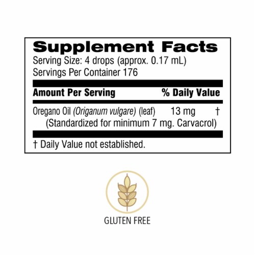 Botanic Choice  Oil of Oregano Liquid Extract Perspective: back