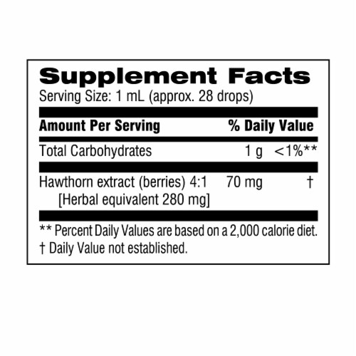 Botanic Choice  Hawthorn Berry Liquid Extract Perspective: back