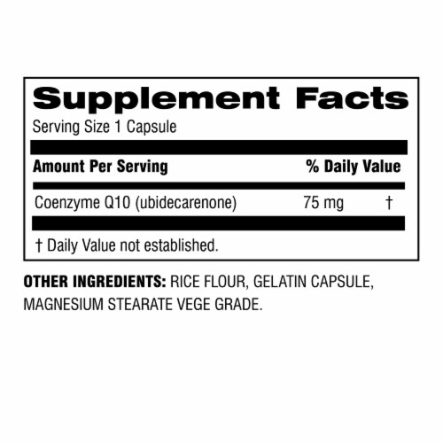 Botanic Choice CoEnzyme Q10 75mg Dietary Supplement Perspective: back