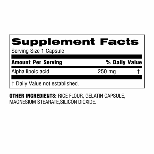 Botanic Choice  Alpha Lipoic Acid 250 mg. Amino Acid Supplement Perspective: back