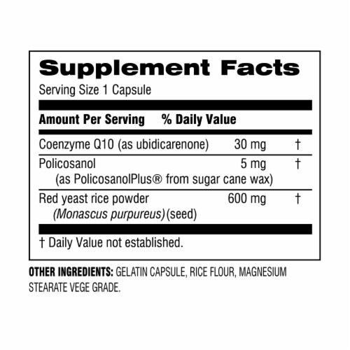 Botanic Choice  Red Yeast Rice Plus™ Cardiovascular Dietary Supplement Perspective: back
