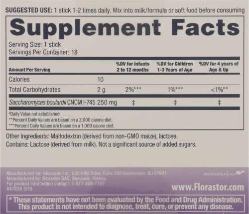 Florastor Baby Daily 250mg Probiotic