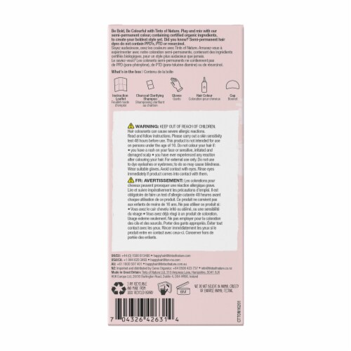Tints of Nature Bold Colours Fuchsia Semi-Permanent Hair Color Perspective: back