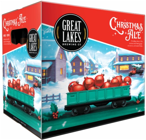 Great Lakes Christmas Ale 12 pack bottles Perspective: back
