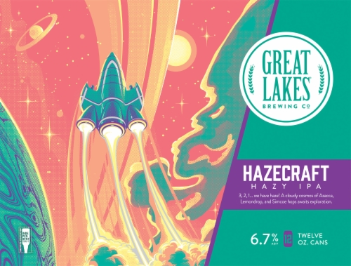 Great Lakes® Brewing Co. Hazecraft IPA Perspective: back