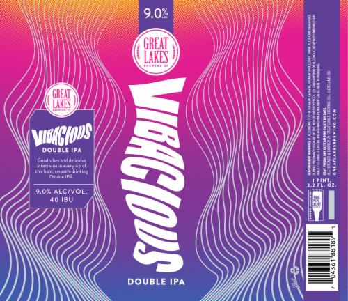 Great Lakes Vibacious Double IPA, 9.0% ABV Perspective: back