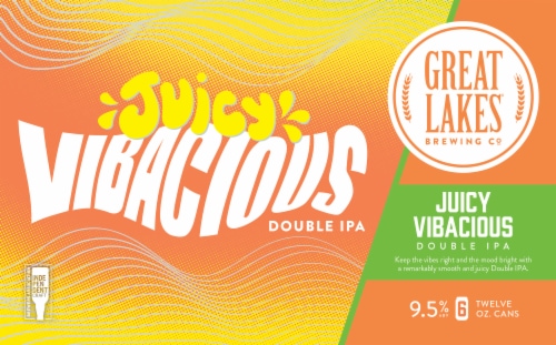 Great Lakes Juicy Vibacious Double IPA, 9.5% ABV Perspective: back