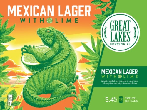 Great Lakes Mexican Lager with Lime Perspective: back