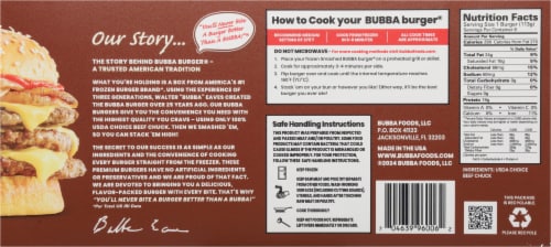 Bubba Burger® Smashed All Beef Burgers Perspective: back