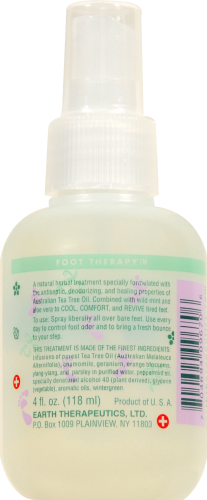 Earth Therapeutics Tea Tree Oil Foot Spray Perspective: back