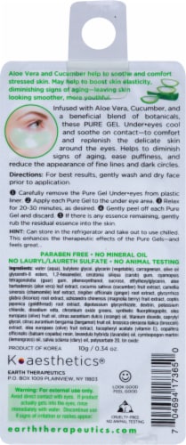 Earth Therapeutics Pure Gel Under Eyes Perspective: back