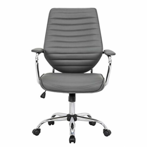 LeisureMod Winchester Home Leather Office Chair Perspective: back