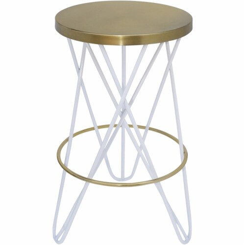 Meridian Furniture Mercury Bar Stool - Gold Meridian Furniture Mercury Bar Stool - Gold
