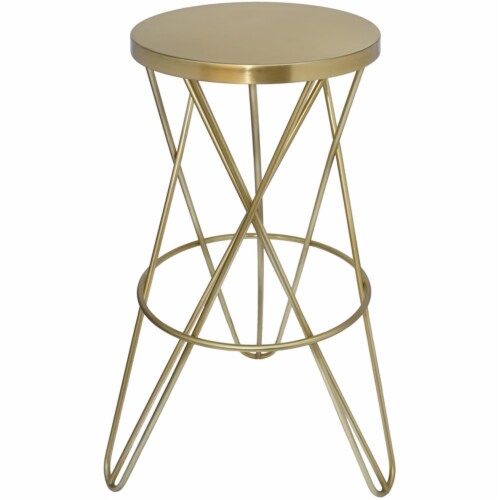 Meridian Furniture Mercury Bar Stool - Gold Meridian Furniture Mercury Bar Stool - Gold