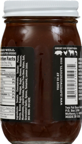 Two Fat Guys Smoky Bbq Sauce Perspective: back