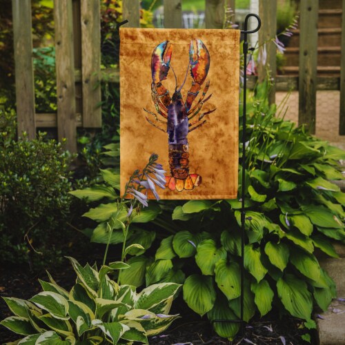 Carolines Treasures 8716GF Lobster Garden Flag Perspective: back