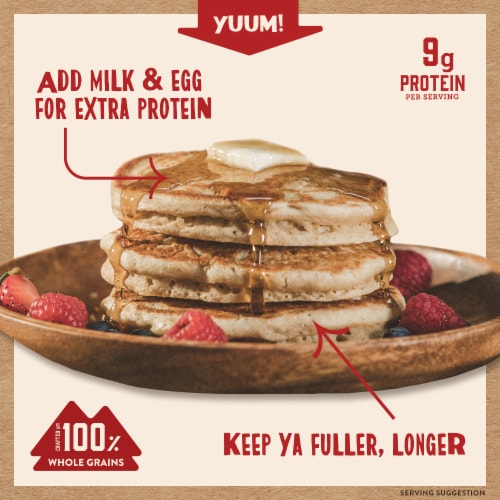 Kodiak Cakes Whole Wheat Oat & Honey Flapjack & Waffle Mix Perspective: back