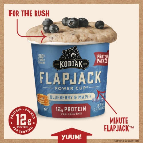 Kodiak® Cakes Flapjack Blueberry & Maple Protein Power® Cup Perspective: back