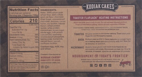 Kodiak Cakes Chocolate Chip Flapjacks Perspective: back
