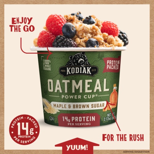Kodiak Cakes® Maple & Brown Sugar Oatmeal Power Cup Perspective: back