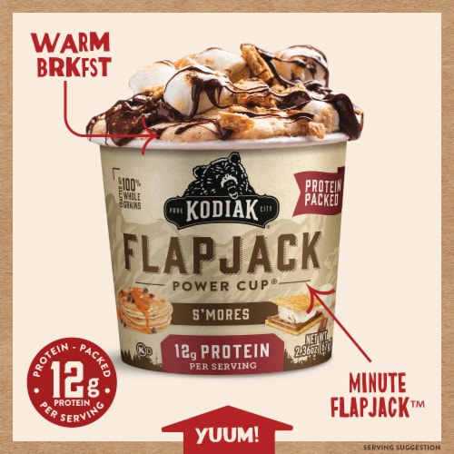 Kodiak® Protein-Packed S'mores Flapjack Power Cup® Perspective: back
