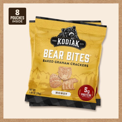 Kodiak® Bear Bites® Honey Graham Crackers Multipack Perspective: back