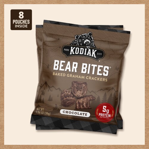 Kodiak® Bear Bites® Chocolate Graham Crackers Perspective: back