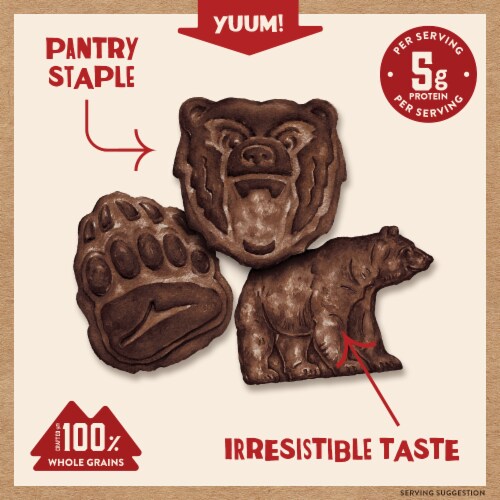 Kodiak Bear Bites® Chocolate Graham Crackers Perspective: back