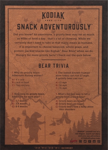Kodiak Cakes® Bear Bites™ Cinnamon Graham Crackers Perspective: back