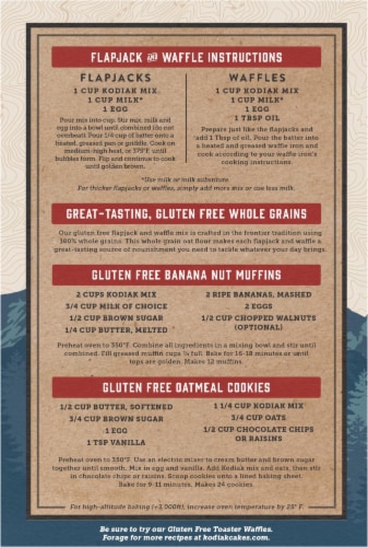 Kodiak Cakes® Gluten Free Flapjack Mix Perspective: back