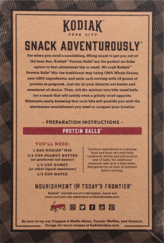 Kodiak Cakes® Dark Chocolate Protein Balls™ Mix Perspective: back