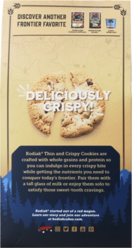 Kodiak® Cakes Thin and Crispy Chocolate Chip Walnut Cookies Perspective: back