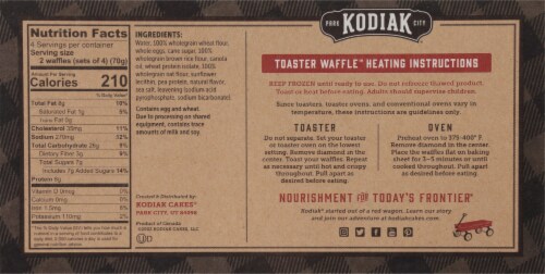 Kodiak® Cubs Original Adventure Mini Waffles Perspective: back